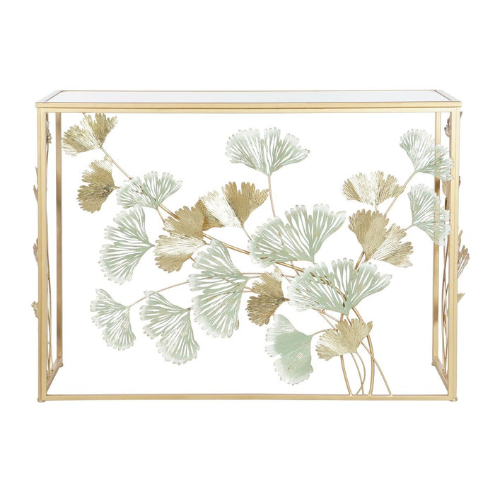 Consolă DKD Home Decor 108 x 36 x 80 cm Oglindă Auriu* Metal Verde