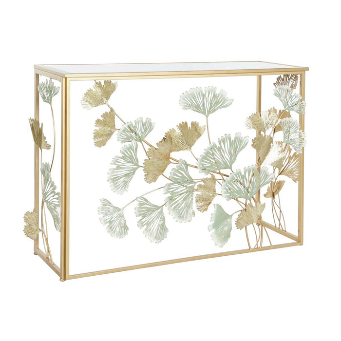 Consolă DKD Home Decor 108 x 36 x 80 cm Oglindă Auriu* Metal Verde
