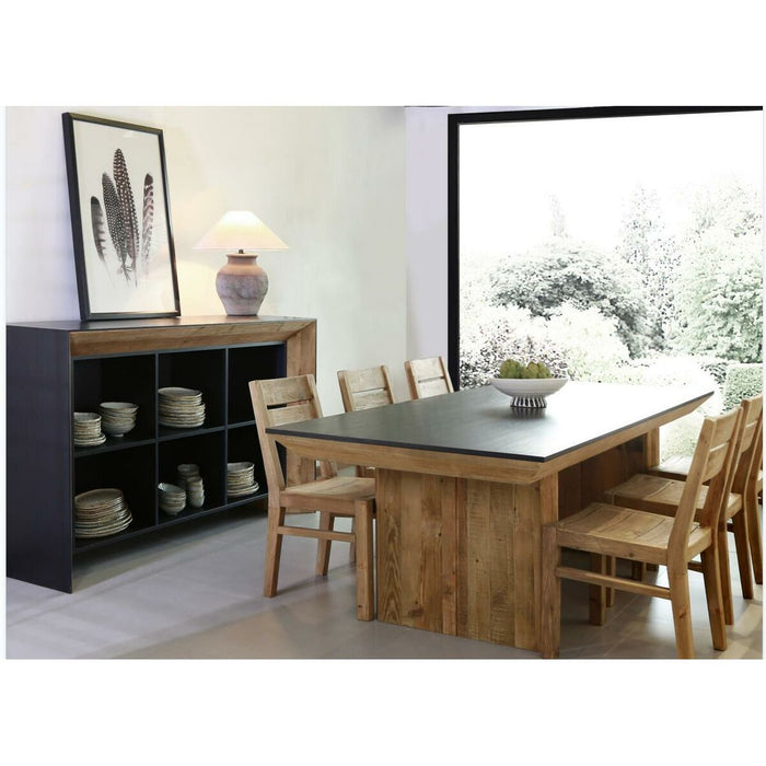 Masă de Sufragerie DKD Home Decor Maro Negru Pin 240 x 100 x 76 cm