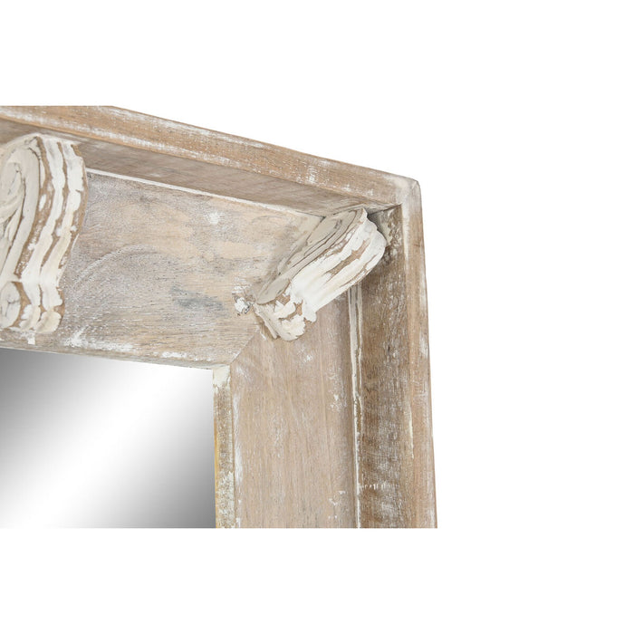 Oglindă de perete DKD Home Decor 55,8 x 7 x 165 cm Maro Alb Lemn de mango