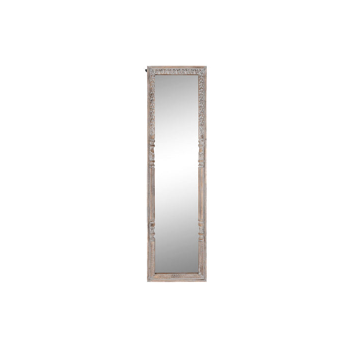 Oglindă de perete DKD Home Decor Alb Maro Lemn de mango Oglindă 50,8 x 7 x 184 cm