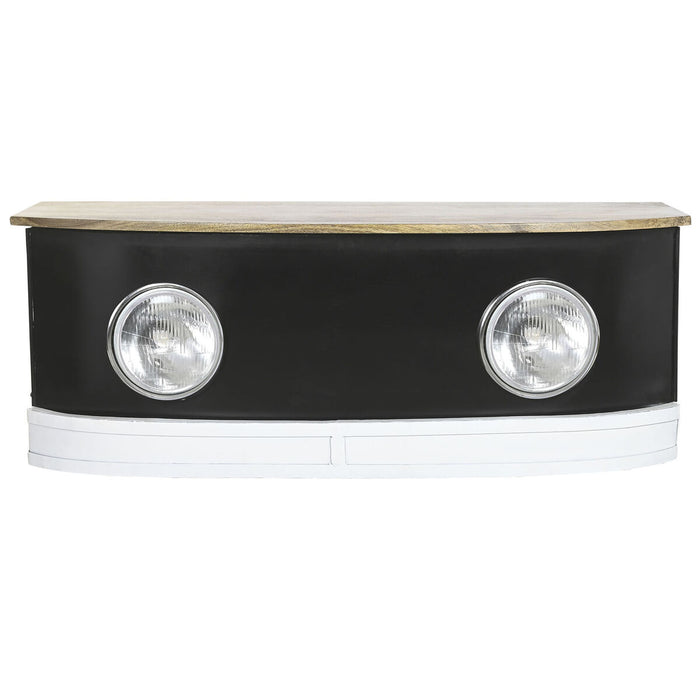 Masa de Cafea DKD Home Decor Negru Fier Lemn de mango 120 x 45 x 45 cm