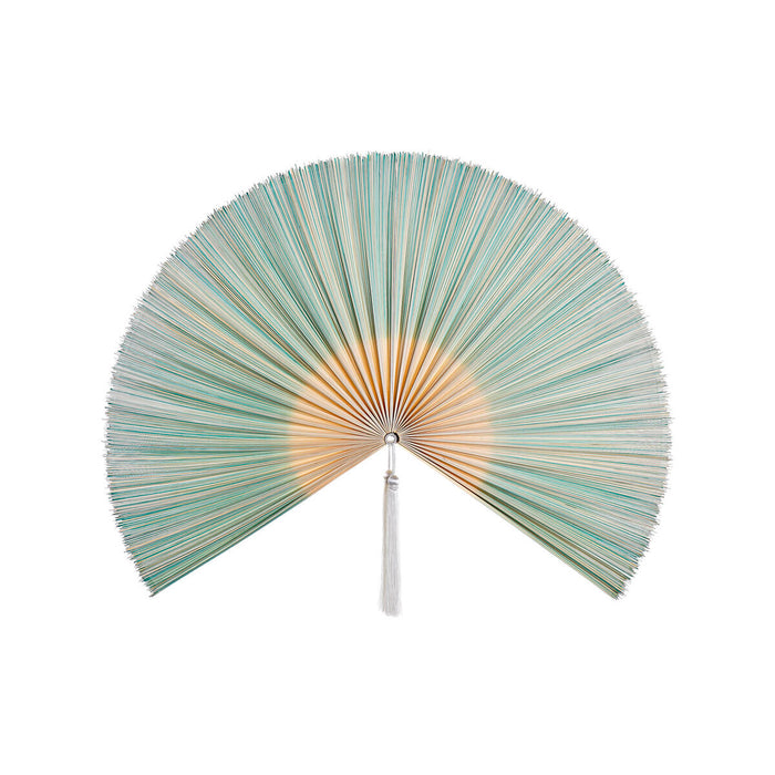 Decorațiune de Perete DKD Home Decor Natural Verde Evantai Oriental (67 x 4 x 140 cm)