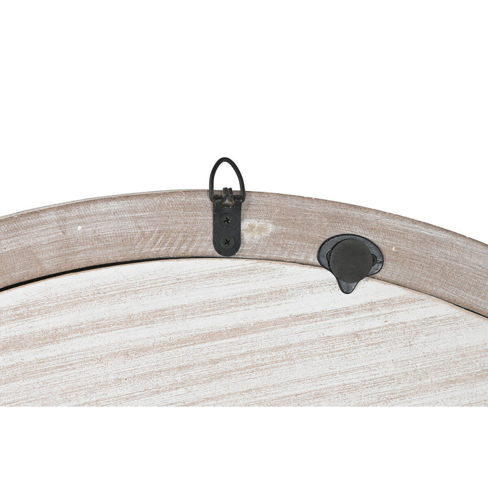 Decorațiune de Perete DKD Home Decor 90 x 2,5 x 90 cm Finisaj învechit Natural Copac Alb Indian
