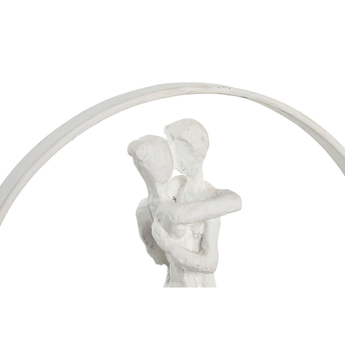 Figură Decorativă DKD Home Decor 24 x 9 x 26 cm Alb Rășină Lemn de mango Partener