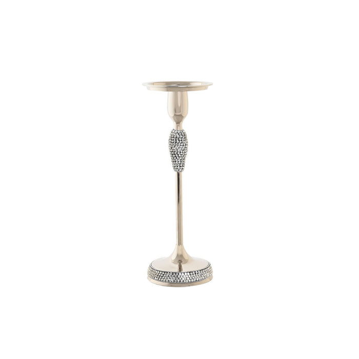 Suport de Lumânări DKD Home Decor Argintiu Acrilic Aluminiu 12 x 12 x 36 cm
