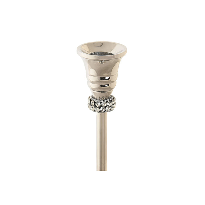 Candelabru DKD Home Decor Argintiu Aluminiu Acrilic 10 x 10 x 25 cm Cromat