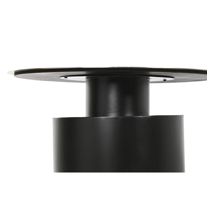 Masa laterală DKD Home Decor 76 x 76 x 46 cm Negru Auriu* Fier