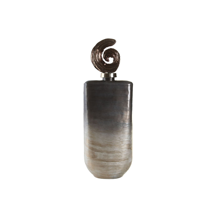 Vază DKD Home Decor Multicolor Aluminiu Geam 19 x 12 x 55 cm