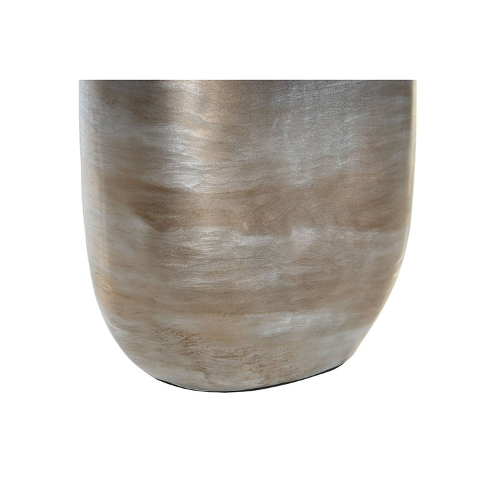 Vază DKD Home Decor 17 x 9 x 47 cm Geam Aluminiu Multicolor Modern