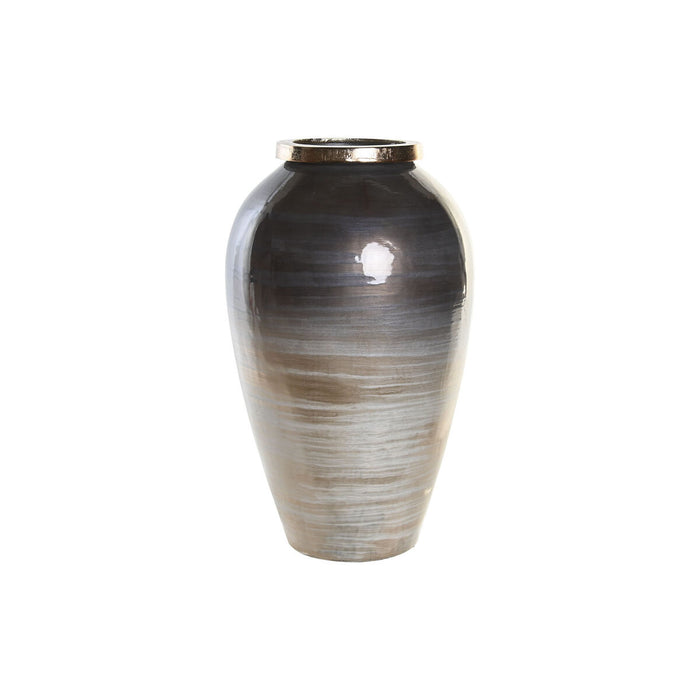 Vază DKD Home Decor Multicolor Aluminiu Geam Modern 25 x 25 x 43 cm