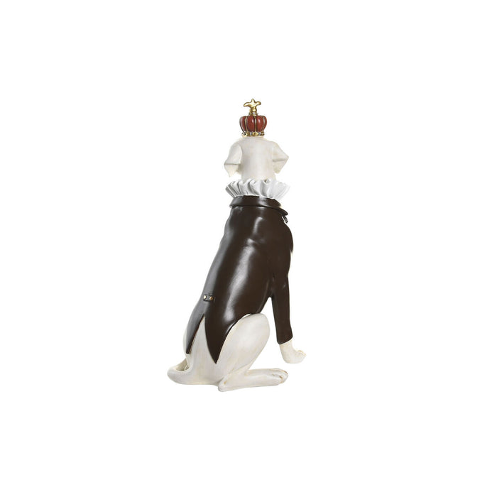 Figură Decorativă DKD Home Decor 19,5 x 16 x 38,5 cm Negru Alb Câine (2 Unități)