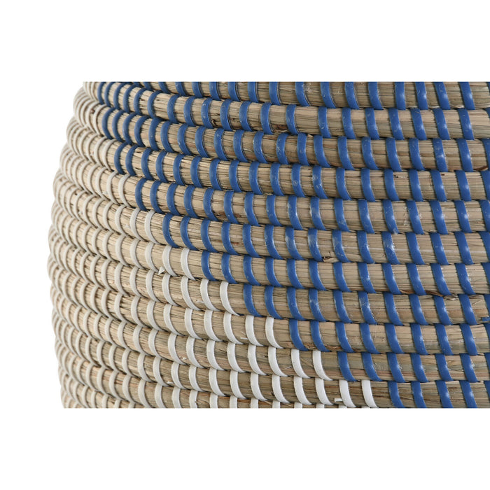 Vază DKD Home Decor Albastru Natural Mediterană 31 x 31 x 50 cm