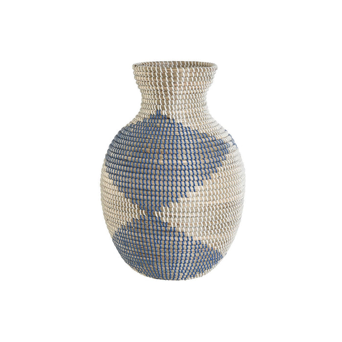Vază DKD Home Decor Albastru Natural Mediterană 31 x 31 x 50 cm
