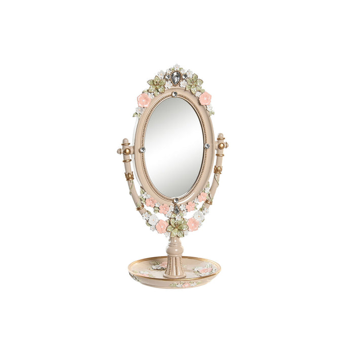Oglindă cu Suport DKD Home Decor Multicolor Rășină Geam 16,5 x 13 x 30 cm