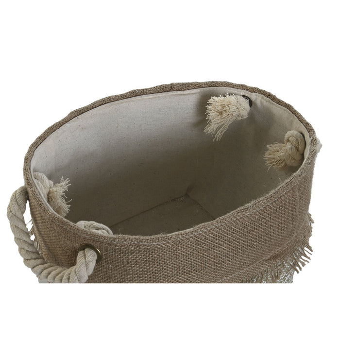 Set de Coșuri DKD Home Decor 28 x 28 x 20 cm Mediterană (2 Unități)