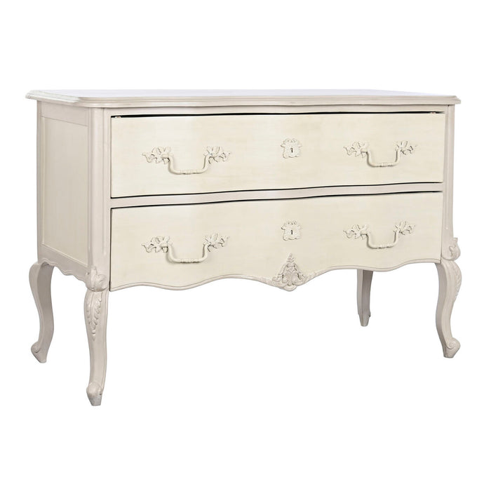 Dulap cu Sertare DKD Home Decor Crem Lemn de mango Lemn MDF Romantic 123 x 50 x 80 cm