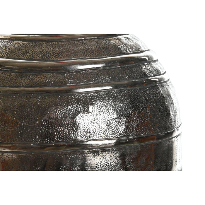 Vază DKD Home Decor 20 x 20 x 28,5 cm Argintiu Auriu* Aluminiu Modern (2 Unități)