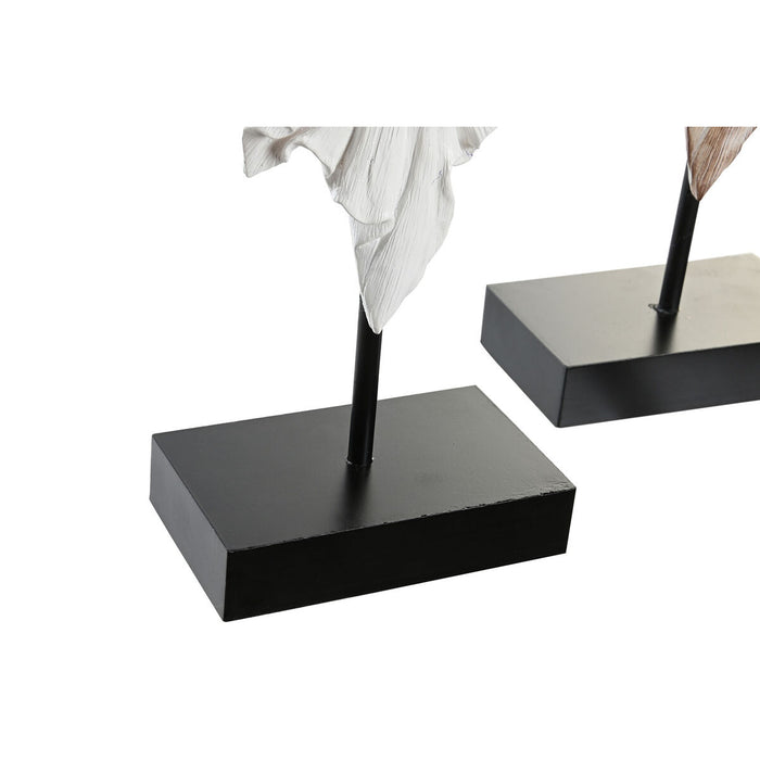 Figură Decorativă DKD Home Decor 21 x 7,5 x 38,5 cm Bej Auriu* Maro Alb Colonial Africană (2 Unități)
