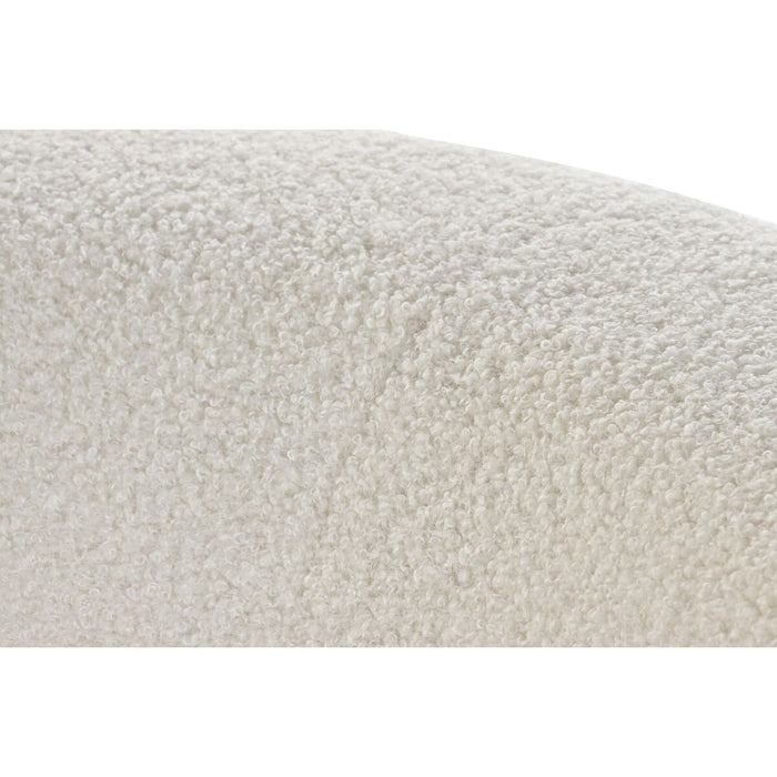 Canapea DKD Home Decor Alb Muştar Metal Nori Scandi 155 x 75 x 92 cm