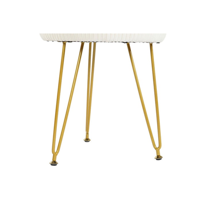 Suport pentru Picioare DKD Home Decor 34,5 x 34,5 x 48 cm Metal Alb Modern