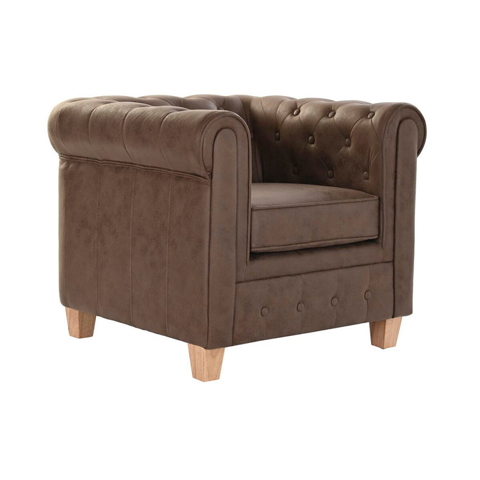 Fotoliu DKD Home Decor 80 x 80 x 70 cm Lemn Crem