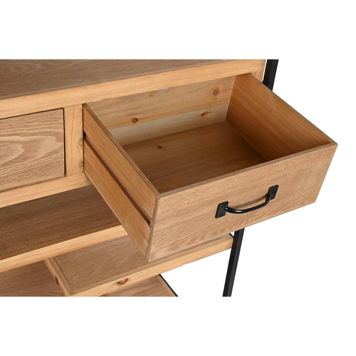 Raft DKD Home Decor Maro Negru Metal Lemn MDF 80 x 33 x 160 cm (1)