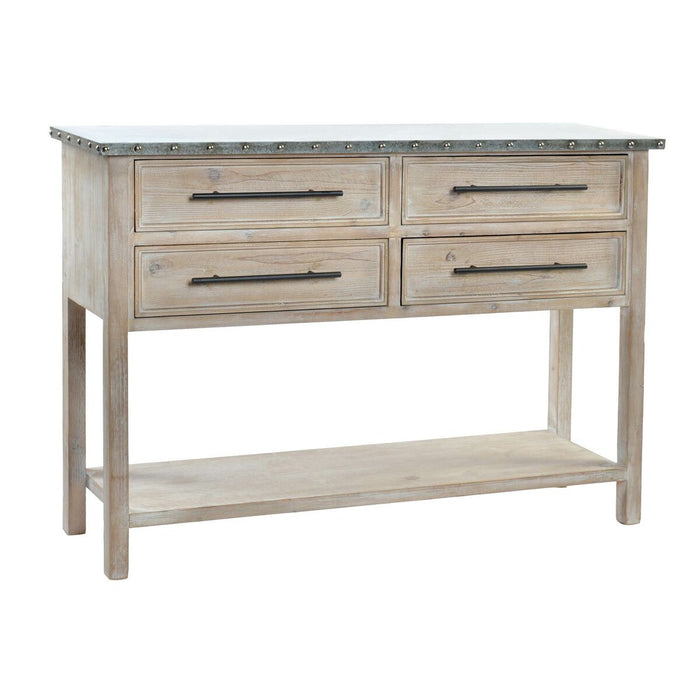 Mobilă Laterală DKD Home Decor Natural Lemn Aluminiu 120,5 x 34,5 x 86 cm