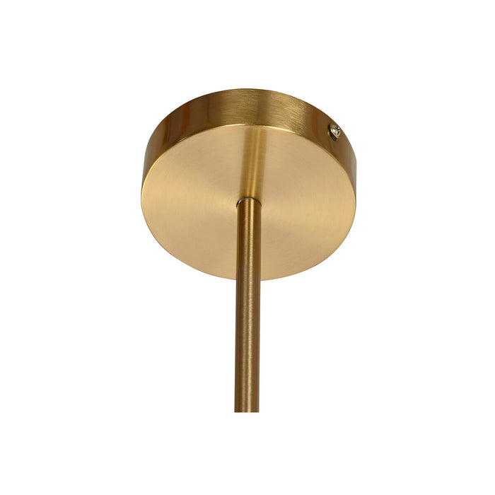 Lustră DKD Home Decor 64 x 64 x 64 cm Geam Auriu* Metal Alb 50 W