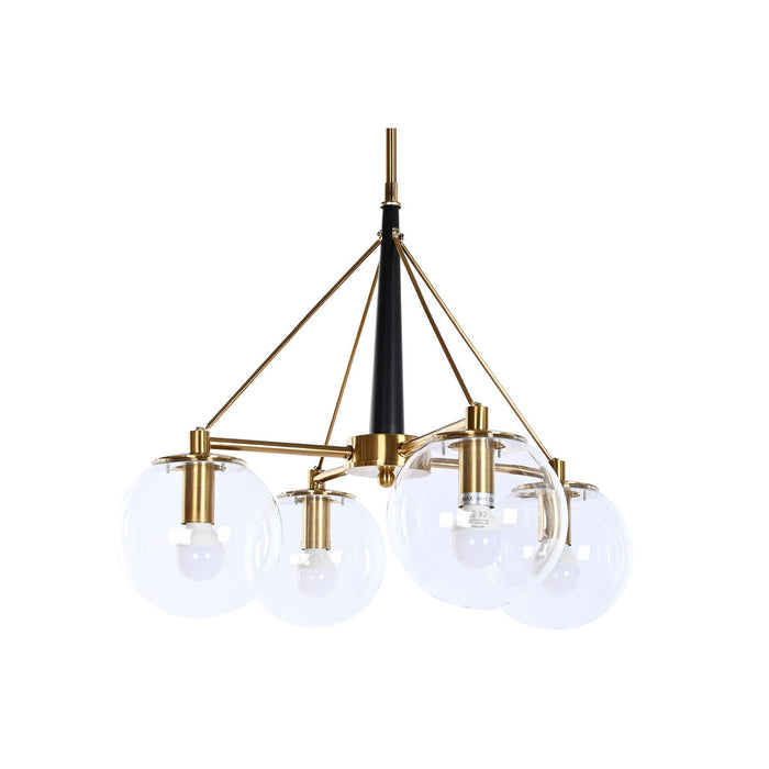 Lustră DKD Home Decor 50 x 50 x 144 cm Geam Auriu* Metal 50 W