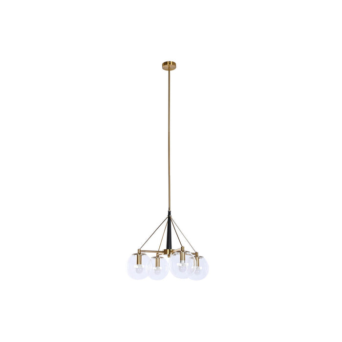 Lustră DKD Home Decor 50 x 50 x 144 cm Geam Auriu* Metal 50 W