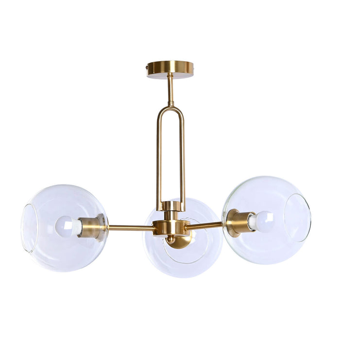 Lustră DKD Home Decor Auriu* Metal Geam 50 W 56 x 56 x 36 cm