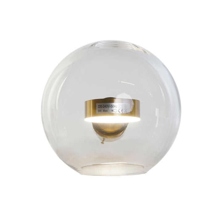 Lampă de Perete DKD Home Decor Geam Auriu* Metal Modern 20 x 25 x 20 cm