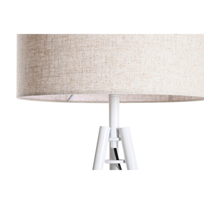 Lampă cu Picior DKD Home Decor 52 x 52 x 168 cm Bej Metal Alb 220 V 50 W