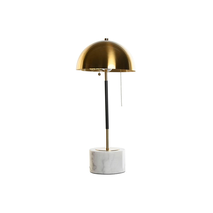 Lampă de masă DKD Home Decor Negru Auriu* Metal Marmură 50 W 220 V 25 x 25 x 58 cm