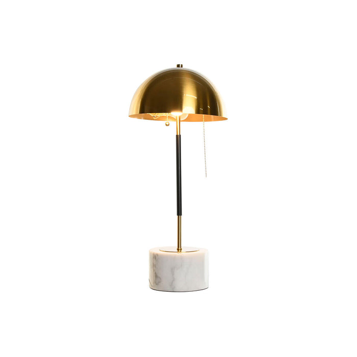 Lampă de masă DKD Home Decor Negru Auriu* Metal Marmură 50 W 220 V 25 x 25 x 58 cm