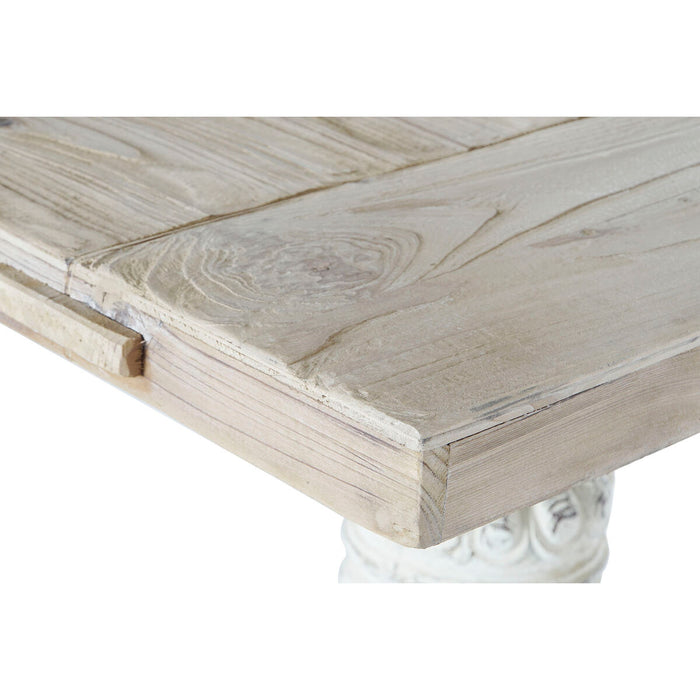 Masă de Sufragerie DKD Home Decor Alb Natural Brad 200 x 90 x 78 cm