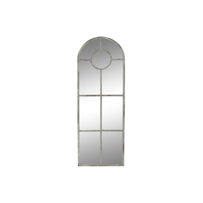 Oglindă de perete DKD Home Decor 42 x 2,5 x 122 cm Gri Metal Alb Vintage Fereastră