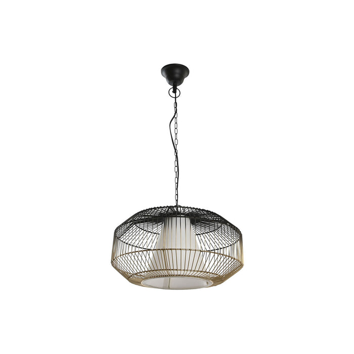 Lustră DKD Home Decor 42 x 42 x 23 cm Negru Auriu* Fier 50 W
