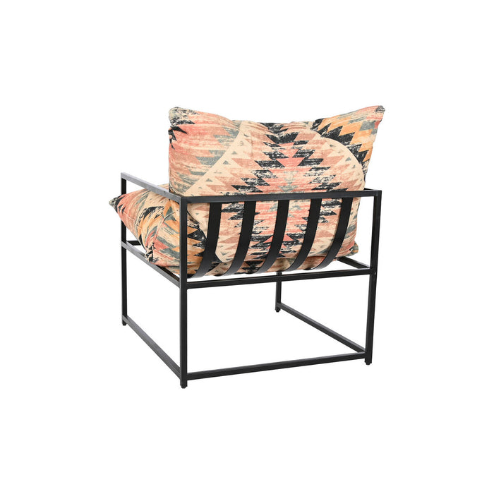 Fotoliu DKD Home Decor 70 x 75 x 85 cm Negru Metal Multicolor