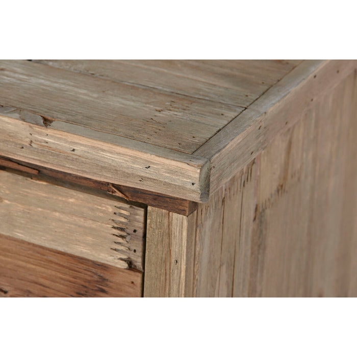 Dulap cu Sertare DKD Home Decor 63 x 34,5 x 85 cm Brad Negru Metal Maro închis