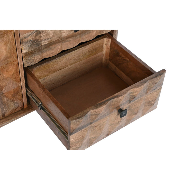 Servantă DKD Home Decor Natural Negru Metal Lemn de mango (140 x 40 x 82 cm)