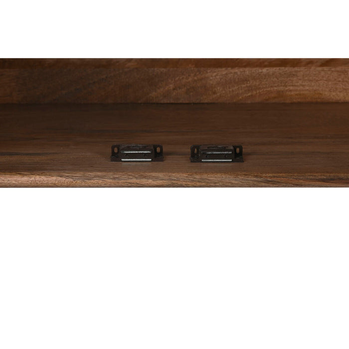 Servantă DKD Home Decor Natural Negru Metal Lemn de mango (140 x 40 x 82 cm)