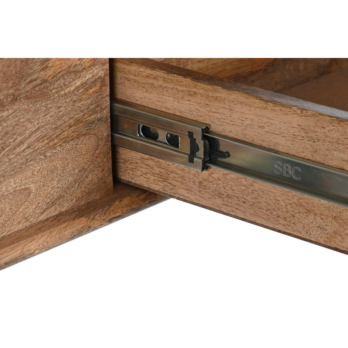 Consolă DKD Home Decor Natural Negru Metal Lemn de mango