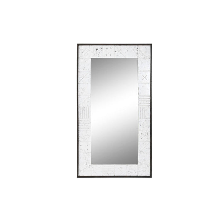 Oglindă de perete DKD Home Decor 130 x 4 x 70 cm Geam Alb Lemn de mango Modern