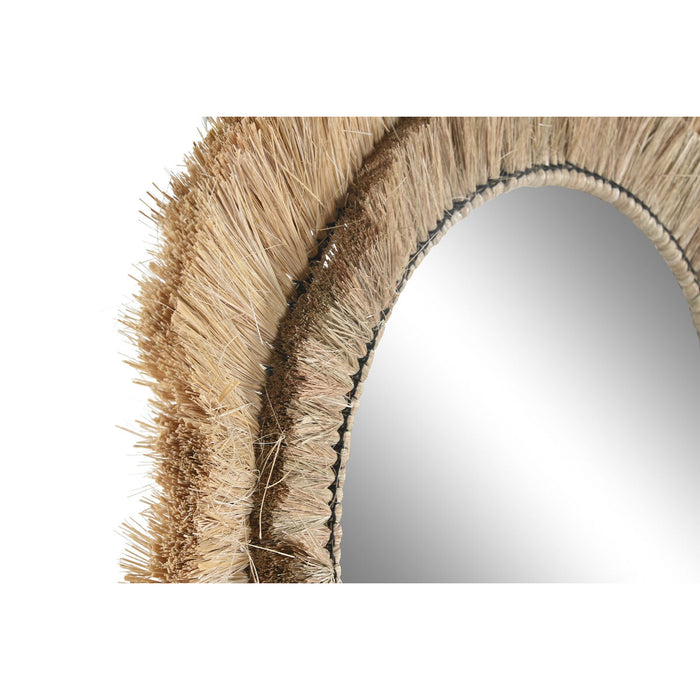Oglindă de perete DKD Home Decor 70 x 5 x 100 cm Natural Bali Iută