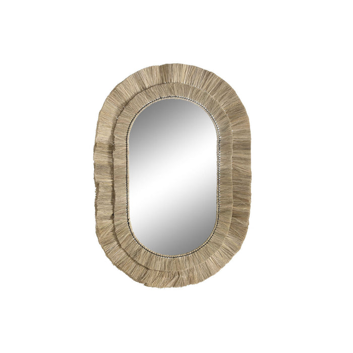 Oglindă de perete DKD Home Decor 70 x 5 x 100 cm Natural Bali Iută