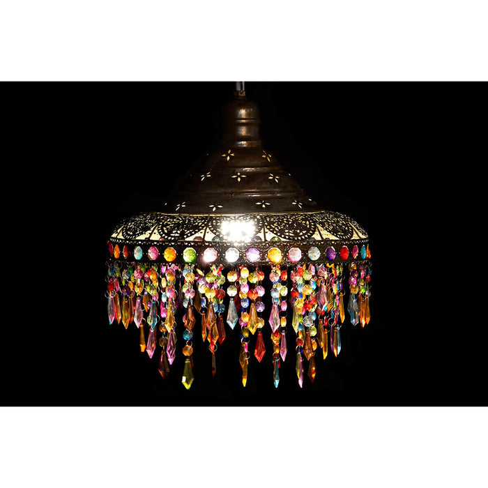 Lustră DKD Home Decor 37 x 37 x 38 cm Auriu* Metal Multicolor 50 W