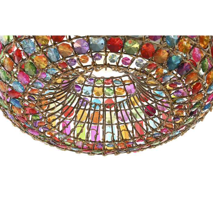 Lustră DKD Home Decor 44 x 44 x 23,5 cm Metal Cupru Multicolor 40 W 50 W