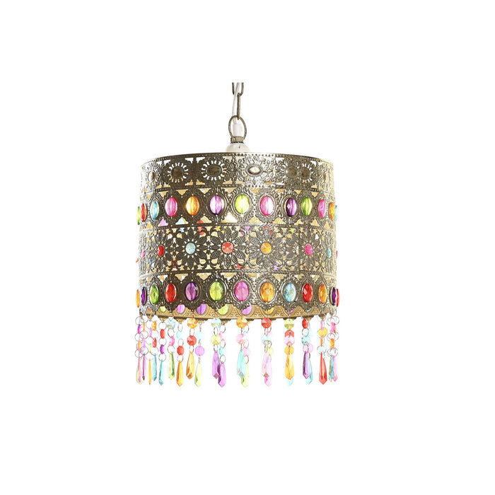 Lustră DKD Home Decor Auriu* Metal Bronz Multicolor 40 W 50 W 26 x 26 x 22 cm